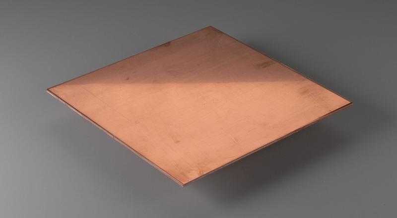  110 Copper Sheet, Unpolished (Mill) Finish, ASTM B152, 0.021  Thickness, 12 Width, 12 Length (1) : Industrial & Scientific