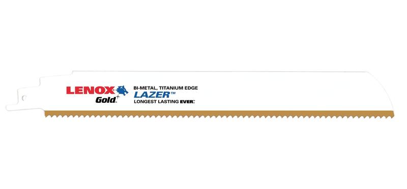 Lenox Reciprocating Saw Blades Gold Metal Lazer Cutting at Coremark Metals