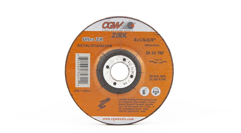 CGW-35611 - Depressed Grinding Wheels Type 27 - 4 Inch x 1/4 Inch on sale at Coremark Metals