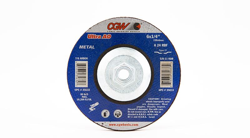 CGW-35633 - Depressed Grinding Wheels Type 27 - 6 Inch x 1/4 Inch on sale at Coremark Metals