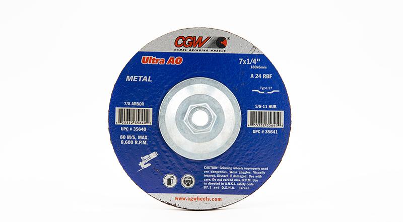 CGW-35641 - Depressed Grinding Wheels Type 27 - 7 Inch x 1/4 Inch on sale at Coremark Metals