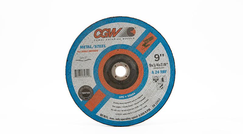 CGW-35654 - Depressed Grinding Wheels Type 27 - 9 Inch x 1/4 Inch at Coremark Metals
