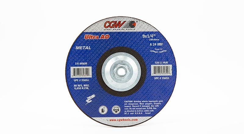 CGW-35655 - Depressed Grinding Wheels Type 27 - 9 Inch x 1/4 Inch on sale at Coremark Metals