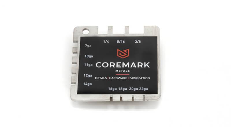Coremark metals branded sheet metal measuring gauge tool stainless