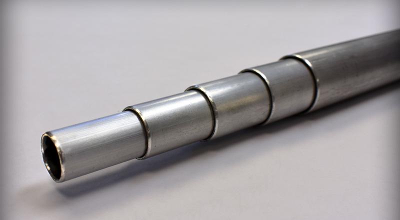 Aluminium alloy round tube 14 Diameters 4 Inch -> 15 Inch lengths. Hollow rod 