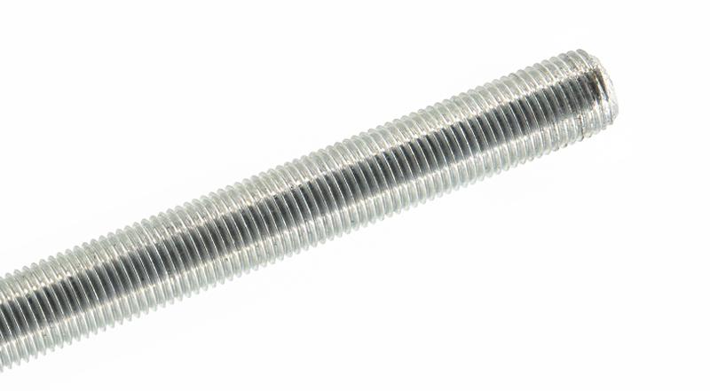 FABORY U20365.025.3600 1/4"-28 x 3' Zinc Plated Low Carbon Steel Threaded Rod 