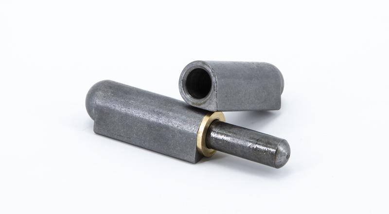 Marlboro Weld-On Hinge - Steel - w/Steel Pin and Brass Bushing at Coremark Metals