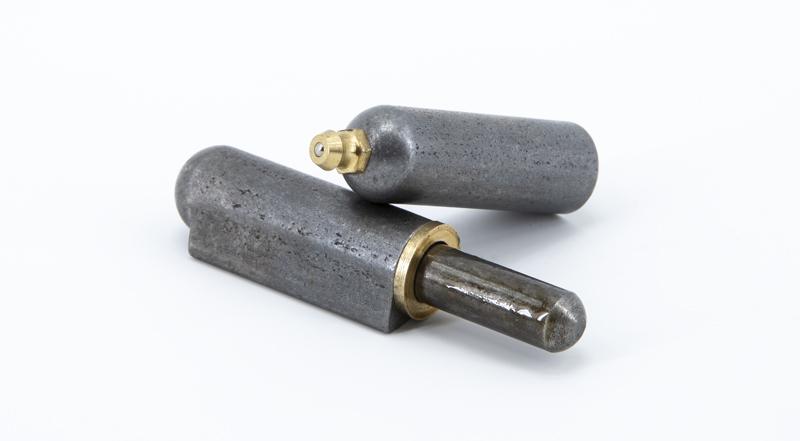 Marlboro Weld-On Hinge - Steel w/Zerk - Steel Pin and Brass Bushing at Coremark Metals