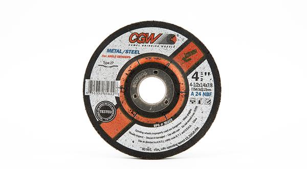 CGW-35622 - Fast Cut Depressed Grinding Wheels Type 27- 4-1/2 Inch x 1/4 Inch at Coremark Metals