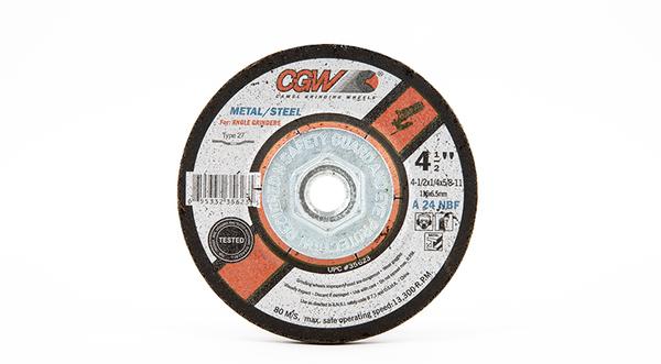 CGW-35623 - Fast Cut Depressed Grinding Wheels Type 27- 4-1/2 Inch x 1/4 Inch at Coremark Metals
