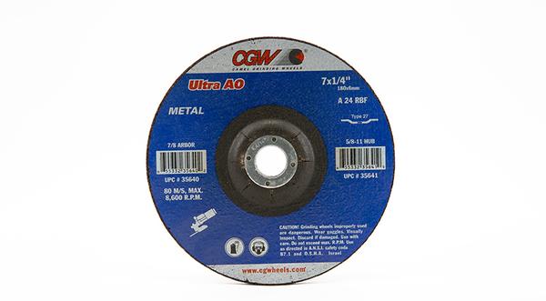 CGW-35640 - Depressed Grinding Wheels Type 27 - 7 Inch x 1/4 Inch on sale at Coremark Metals