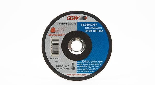 CGW Quickie-Cut Reinforced Cut-Off Wheels - Type 1 on sale at Coremark Metals