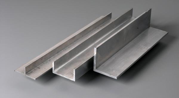 Aluminum architectural structural metals channels, angles and tee bar