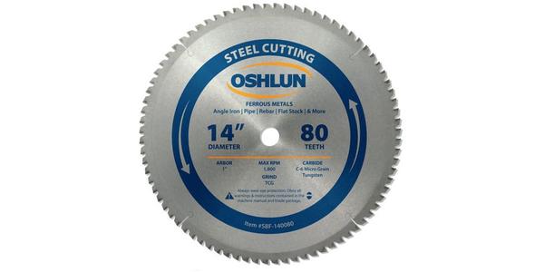 Oshlun 14 Inch Steel Cutting Replacement Circular Saw Blade at Coremark Metals