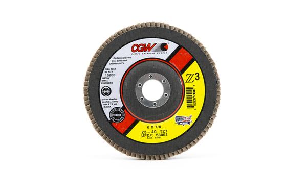 Camel Grinding Wheels Premium Z3 Flap Discs - 7/8 Inch Arbor at Coremark Metals