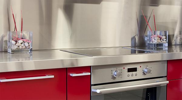stainless steel custom backsplash kitchen home remodel back splash