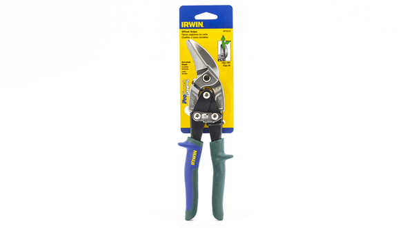 irwin 9-1-2 inch offset snips right straight cut