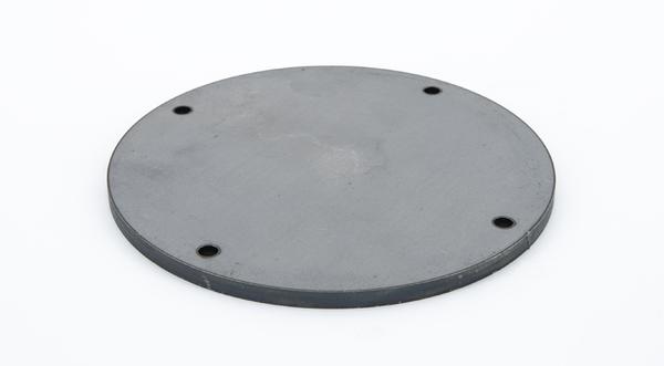 Laser cut hot roll steel circle base plate mounting bracket manufactured part