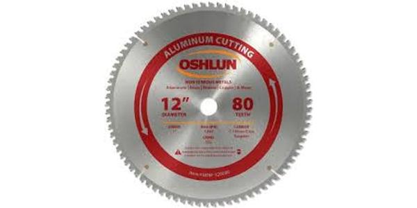 Oshlun 12 Inch Aluminum Replacement Circular Saw Blade at Coremark Metals